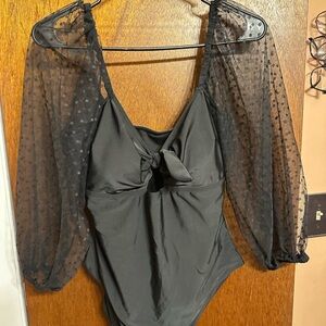 SHEIN 1xl women’s one piece swim with sleeves